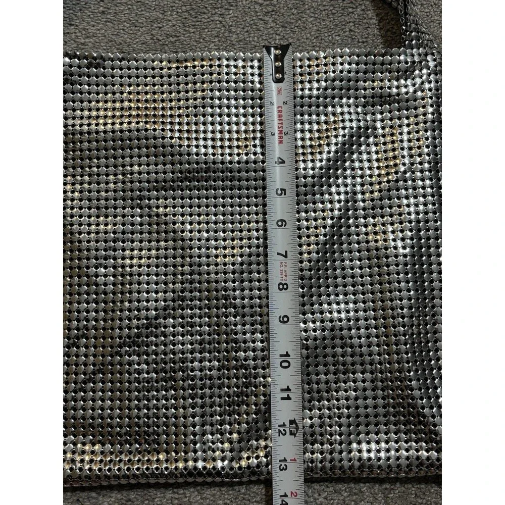 Paco RABANNE Pixel Mesh‎ Silver Metallic Tote Bag New Without Tags
